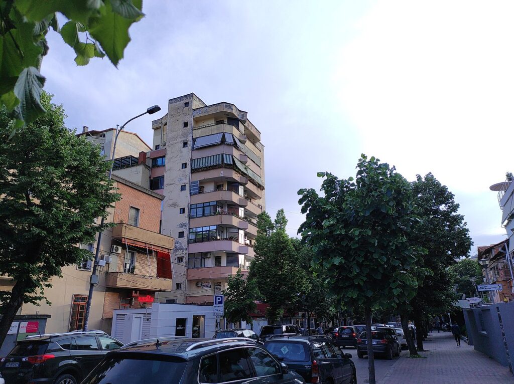 Blloku neighborhood Tirana