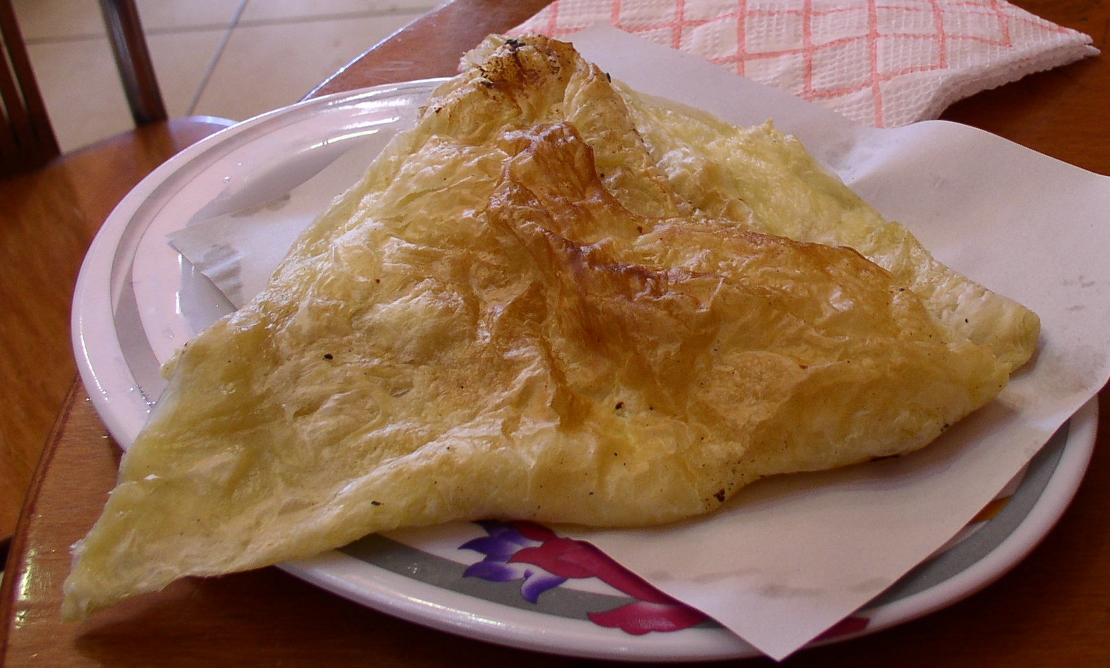 Traditional Albanian byrek in Tirana