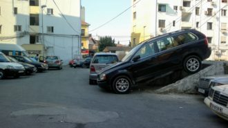 Creative parking in Tirana