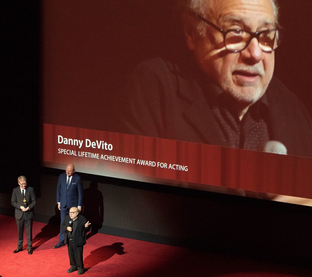Danny DeVito at Camerimage film festival, an actor of Arberesh Albanian descent