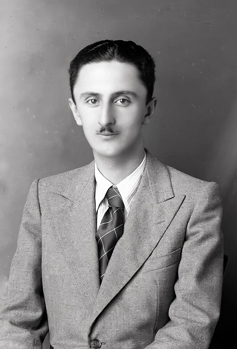 Migjeni, modernist Albanian poet from Shkodra, portrait by Geg Marubi