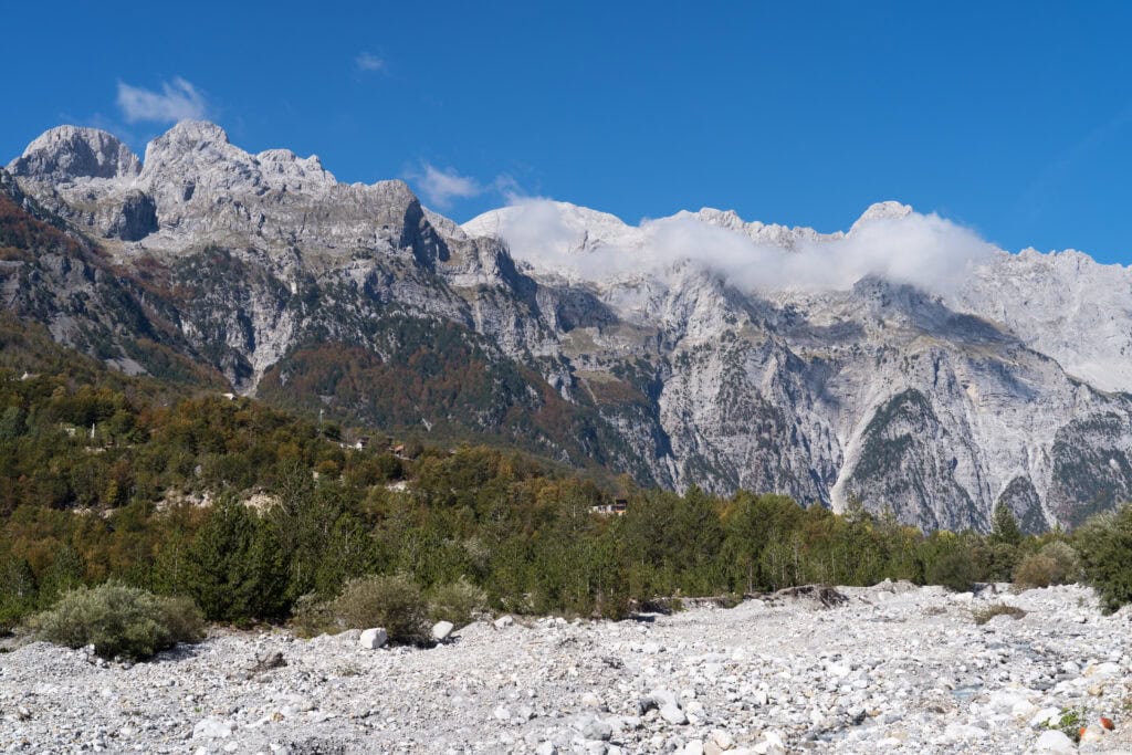 Mountains above Theth in the Albanian Alps