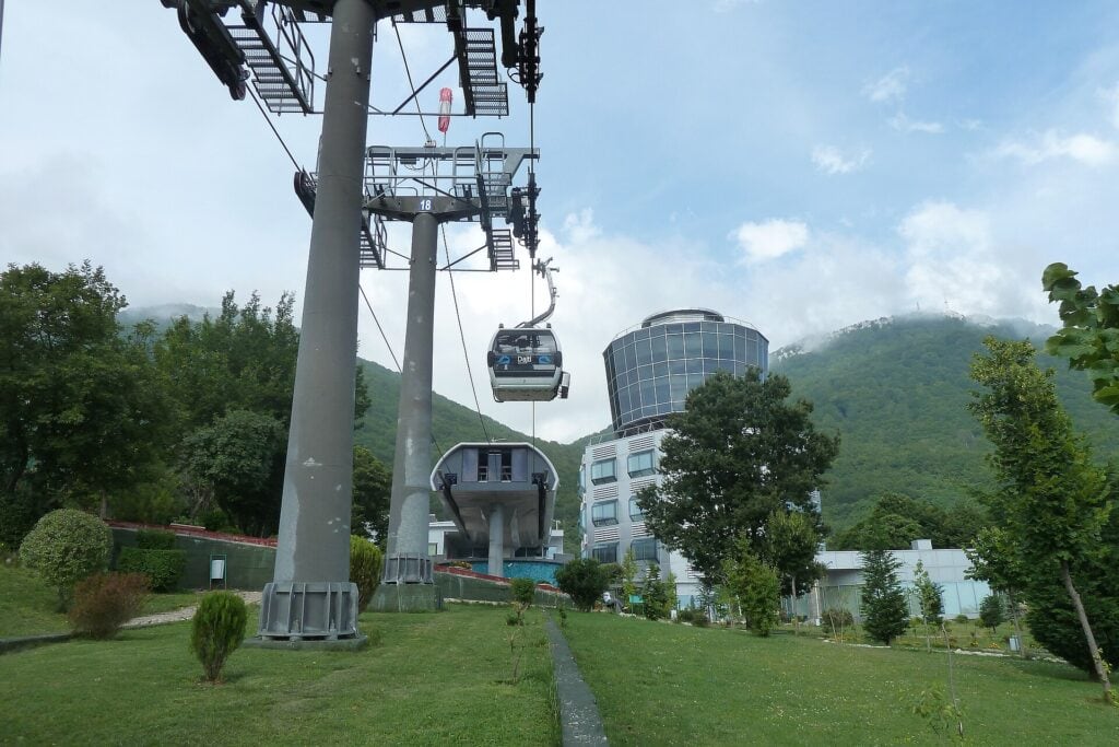 Dajti Ekspres cable car station on Dajti Mountain above Tirana